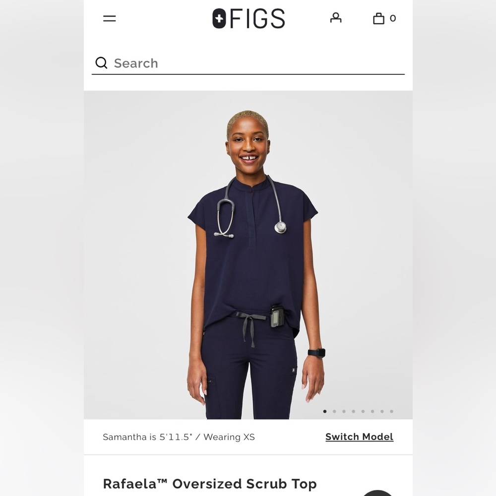 Figs Rafaela Scrub Top XXS